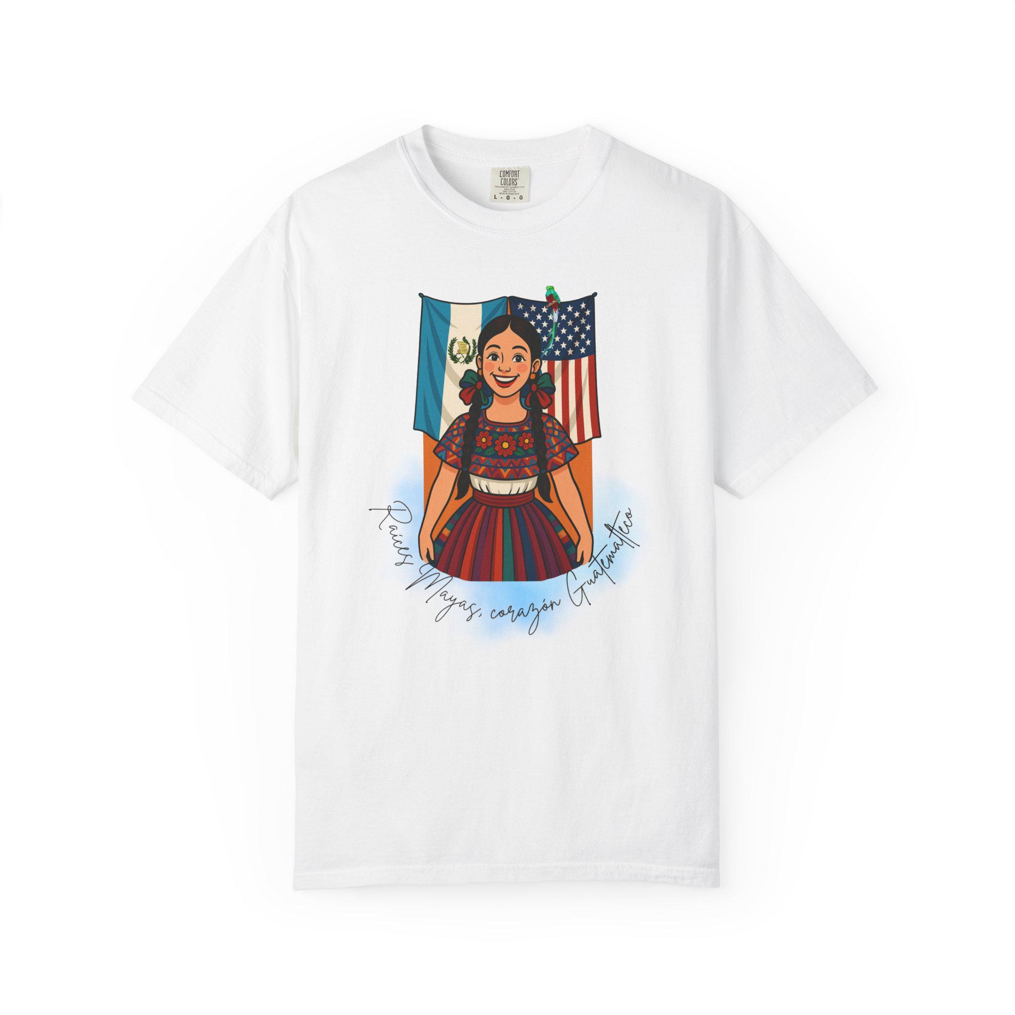 Maglietta con orgoglio culturale, maglietta con bandiere del mondo, maglietta grafica, abbigliamento Heritage, maglietta di protesta, guatemalteco-americano, Chapin, Chapina, unisex