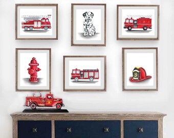 Firetruck Bedding Etsy