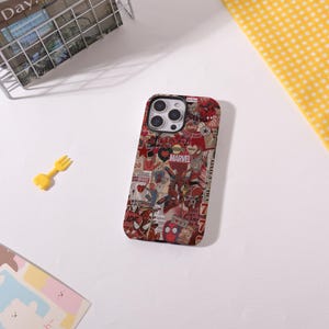 Spider-Man Pop Art iPhone Case,Two-in-One iPhone Protective Case iPhone 17/16/15/14/13/12 Basic/Pro/Mini/Pro Max,Magsafe Case For iPhone image 7