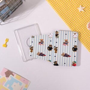Retro Teddy Bear Removable Magnetic Cover for Kindle&Paperwhite 12th/11th/10th,MagSafe Clear Black Case,Kindle Stand,Customizable Gift