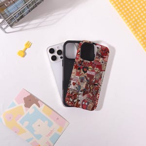 Spider-Man Pop Art iPhone Case,Two-in-One iPhone Protective Case iPhone 17/16/15/14/13/12 Basic/Pro/Mini/Pro Max,Magsafe Case For iPhone image 3