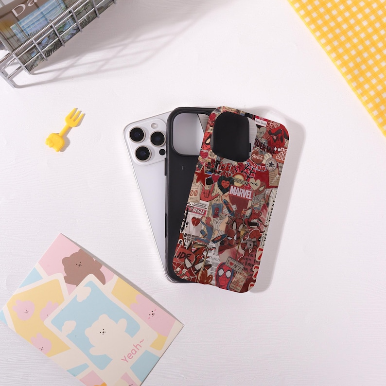 Spider-Man Pop Art iPhone Case,Two-in-One iPhone Protective Case iPhone 17/16/15/14/13/12 Basic/Pro/Mini/Pro Max,Magsafe Case For iPhone image 3
