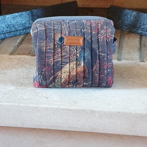 Trousse de toilette cousue main