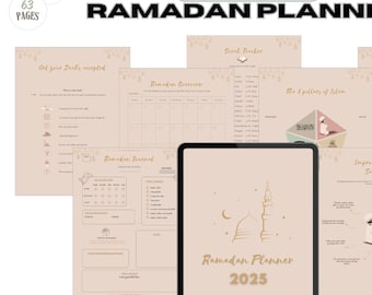 Ultimate Ramadan Planner & Journal 2026- Muslim Planner, Digital Download, Print, Habit Quran Tracker, 30 Days, Eid Planner, Islamic Planner