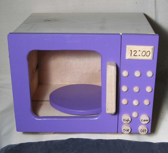 wooden play microwave