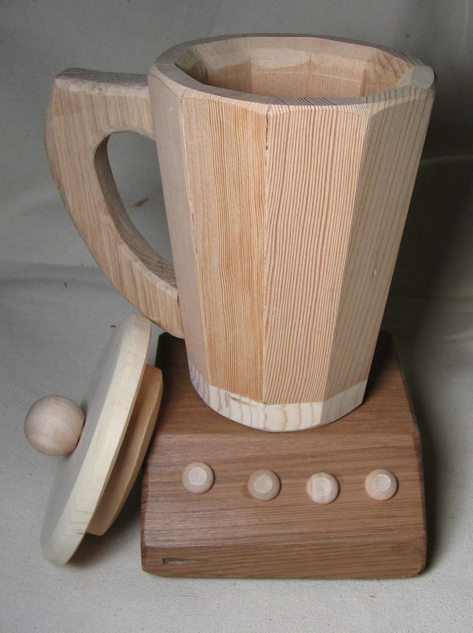Toy All Wood Blender Just Right Size Etsy