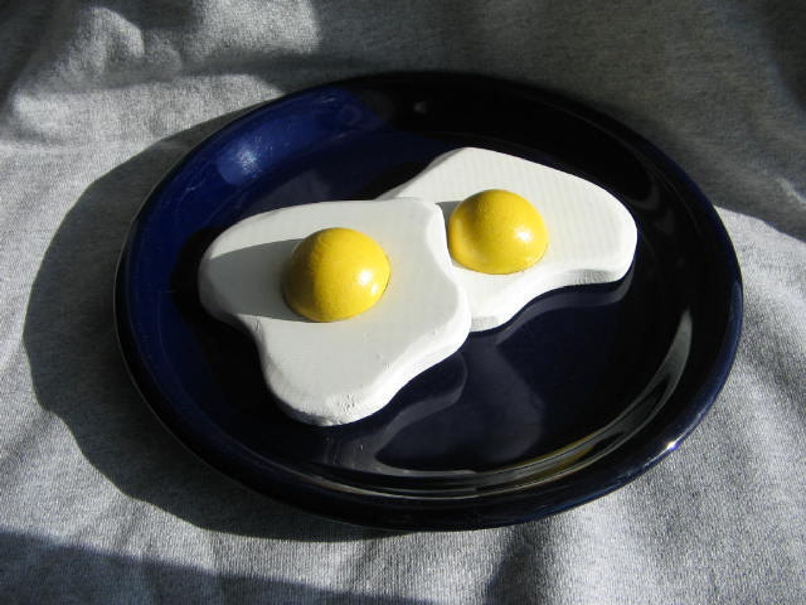 Time to Play With Your Food Wood Eggs Sunnyside Up/2 Etsy