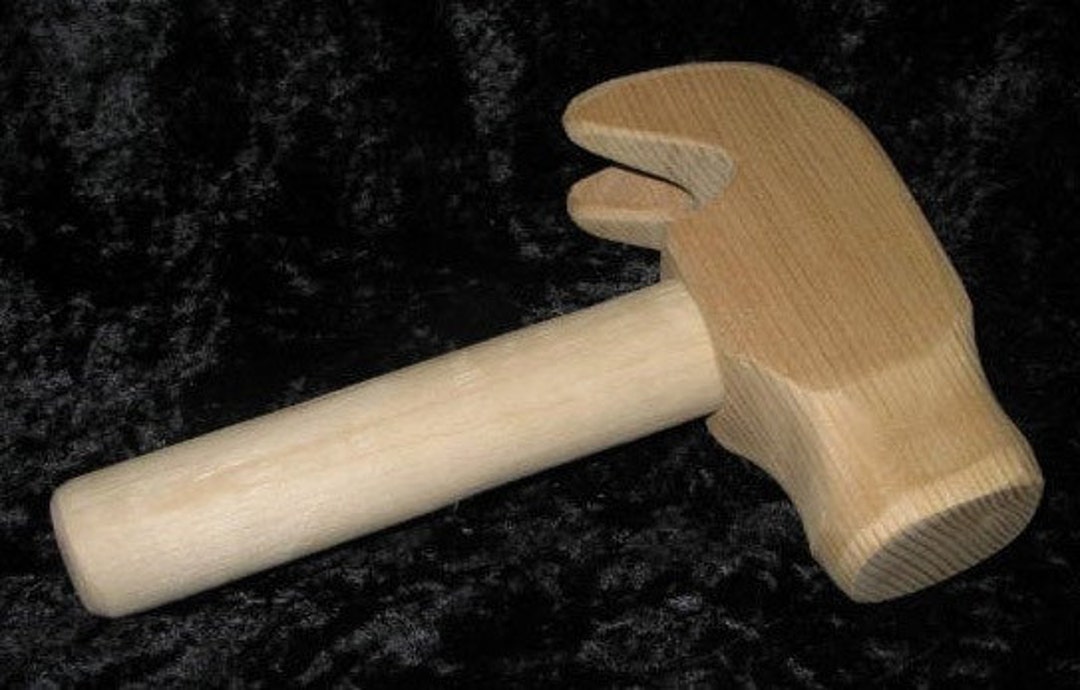 Mini marteau de simulation avec manche en bois pour enfant, jouet