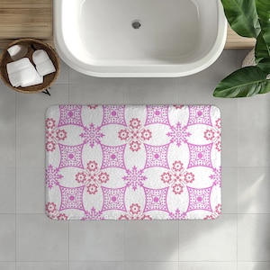 Doormat rubber Floral Polyester Doormat, Home Décor Entryway Mat, Modern Welcome Mat, Indoor/Outdoor Floor Rug, Housewarming baby girl gift