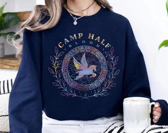 Camiseta del Campamento Mestizo, sudadera del Campamento Júpiter, camiseta de Percy Jackson, sudadera de Percy Jackson, camiseta de las Crónicas del Campamento Mestizo: Ramas