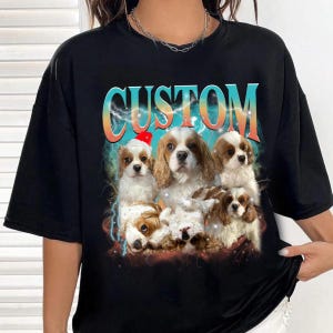 Personalized Pet Tee, Custom Photo 90s Graphic, Custom Vintage Pet Shirt, Custom Pet Face Design shirt, Custom Design Shirt, Dog Lovers Gift