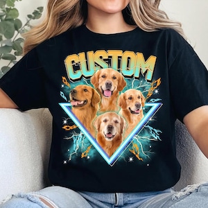 Custom Pet Bootleg Shirt, Custom Retro Dog Bootleg Shirt, Custom Photo Shirt, CUSTOM Your Own Bootleg Idea Here, Pet Photo Shirt