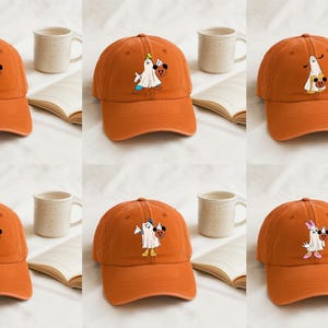 Fertigen Sie Disney-Charaktere Halloween bestickte Kappe, Disney-Geist gewaschener Hut, Micky&#39;s nicht so gruselige Halloween-Party, Disney-Halloween-Hut besonders an