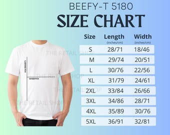 EMNW Tシャツ XLサイズ Hanes Beefy-t 5180 Size Chart - Etsy