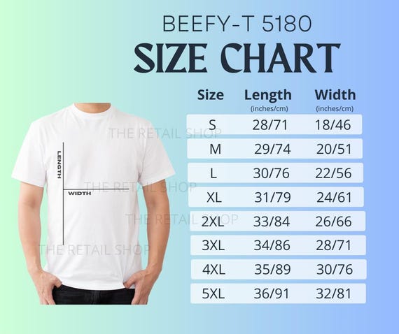 everyone ストライプ Tシャツ Mサイズ Hanes Beefy-t 5180 Size Chart - Etsy
