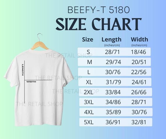 Tシャツ　Mサイズ Hanes Beefy-t 5180 Size Chart - Etsy