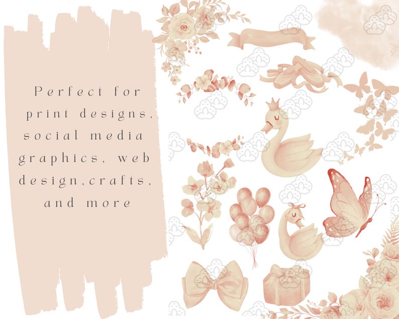 Ballerina Clipart Watercolor Soft Beige Ballet Clipart Swan Lake ...