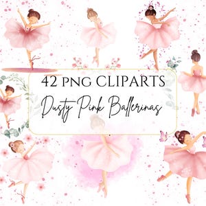 Ballerina Clipart Aquarell Niedliches Ballett png Altrosa Ballerina Clipart Schwanensee Clipart Blush Rosa Aquarell Ballerina PNG Schwanensee