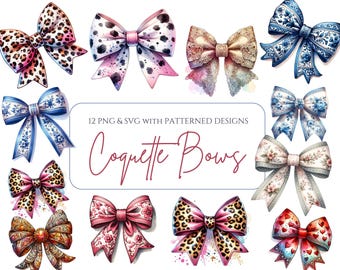 Patrón PNG de lazo de coqueta. Paquete de lazos de coqueta. Svg. Sublimación de lazo de coqueta retro. Lazo de leopardo de coqueta de guepardo. Lazo con estampado animal. Lazo chinoiserie.