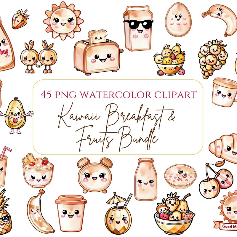 Kawaii Breakfast - Etsy