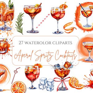Aperol Spritz PNG Aperol Aquarell Orange Bogen PNG Aperol Spritz Cocktail PNG Trendiger Spritz Cocktail Sommergetränk Aquarell Cocktail