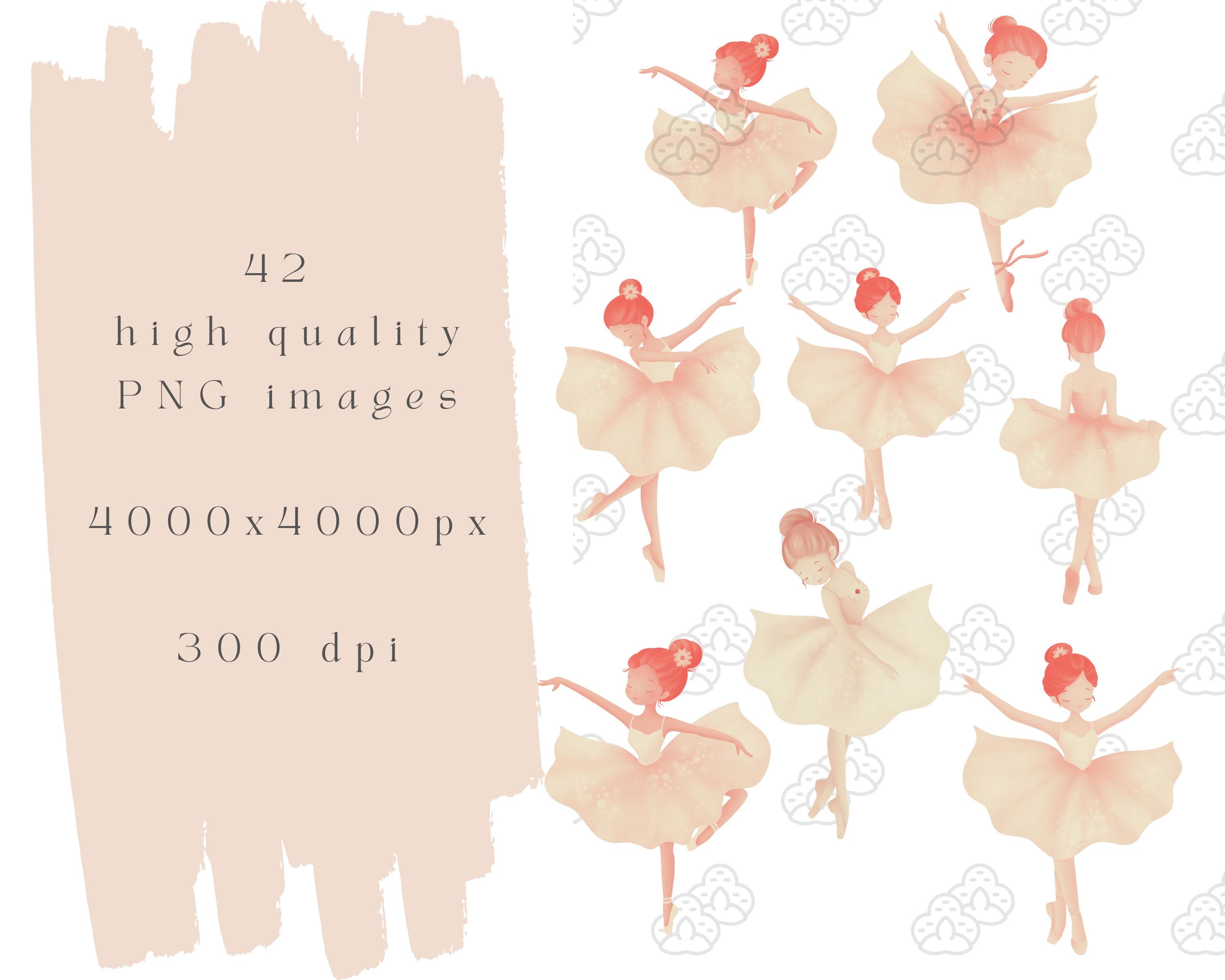 Ballerina Clipart Watercolor Soft Beige Ballet Clipart Swan Lake ...