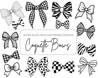 Lazo de coqueta SVG, lazo de patrón PNG, lazo de coqueta a cuadros negros SVG, sublimación de coqueta retro, cinta de coqueta de guepardo SVG, lazo de leopardo SVG