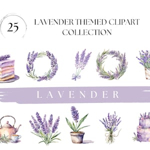 Clipart floreale di lavanda ad acquerello Bordo di lavanda Corona di lavanda png Clipart di lavanda ad acquerello per inviti Fiori viola Fiore viola