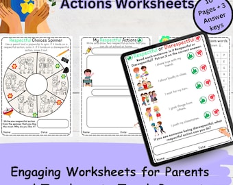 Respectful vs Disrespectful Actions Worksheets for Kids | Fun Printable Activities for Home and Classroom