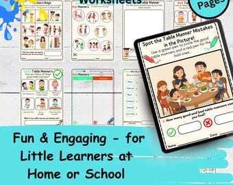 Good Manners Worksheets for Kids | Printable Activities for Home and Classroom