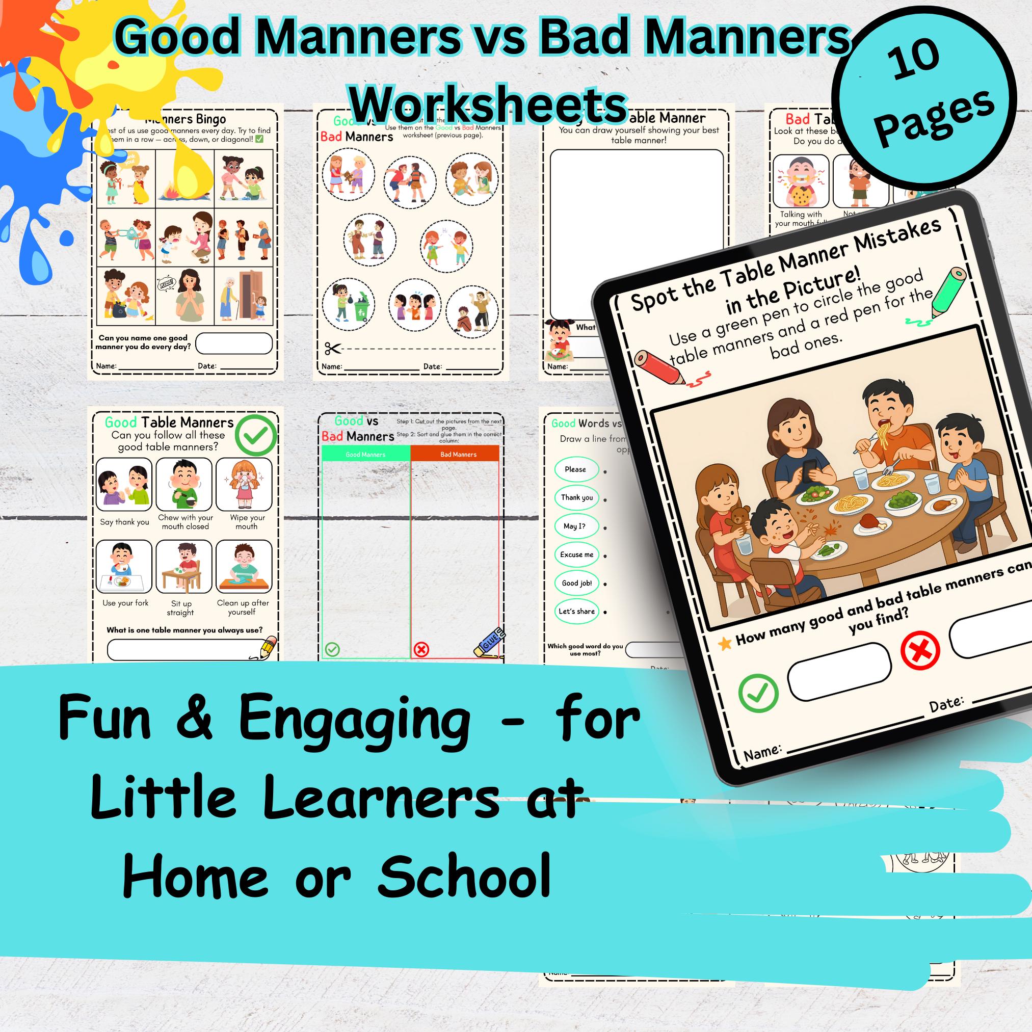 Table Manners for Kids Printable - Etsy, image size:2025x2025