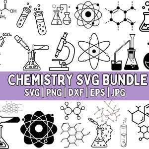 Chemistry SVG Bundle, Chemistry PNG Bundle, Chemistry Clipart, Chemistry SVG Cut Files for Cricut, Science Svg, Test Tube Chemical Svg