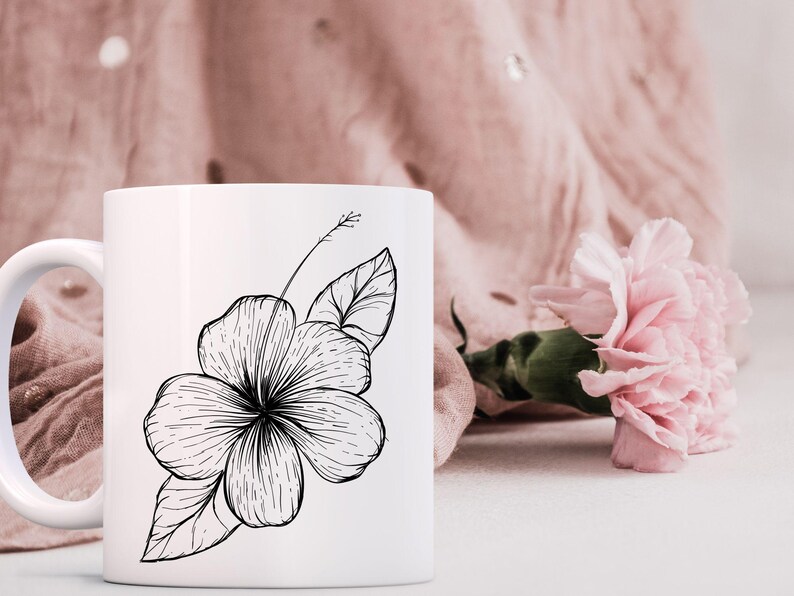 Hibiscus Flower SVG Bundle, Tropical Hawaiian Clip Art (digital ...