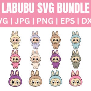 Labubu Character SVG PNG Bundle: Cricut & Laser Cut File (Digital Download