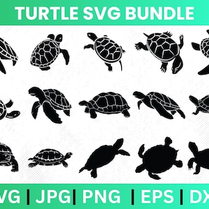 TURTLE SVG, Sea Turtle Svg, 200 Sea Turtles DESIGNS Clipart, Turtle Svg files for Cricut, tortoise svg, Turtle png, turtle silhouette cricut