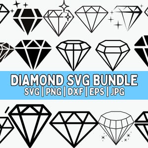 Diamond Svg Bundle, Diamond Png, Diamonds Vector, Diamond Dxf, Diamond Svg, Diamond Clipart, Diamond, Svg Files For Cricut, Instant Download