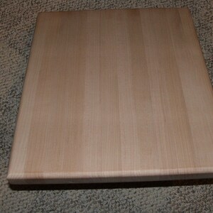 Hard Maple Cutting Board 24&quot; x 24&quot; x 1-1/2&quot; With approx 1-1/4&quot; Lip to drop over countertop side square edge