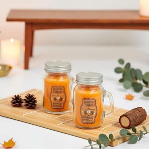 Pumpkin Beer Scented Candle: Halloween Home Decoration Gift