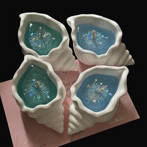 Ocean Fireworks Conch Scented Candle Ambiance Gift Set Jelly Candle Shell Starfish Handmade Candle