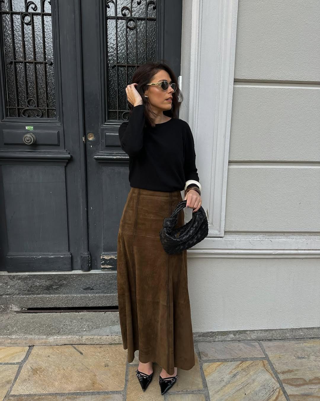 Suede Wrap Skirt Vintage - Etsy