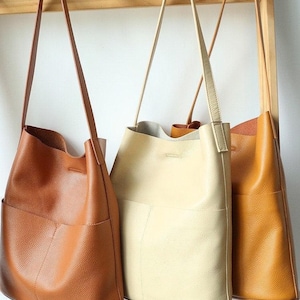 Hochwertige Echtleder Große Einkaufstasche, Handgefertigte Ledertasche, Pflanzlich gegerbtes Lederhandtasche, handgefertigte Ledertasche