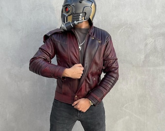 Handmade Guardian of Galaxy Premium Motorcycle Jacket Quill
