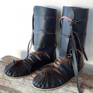 Scarpe celtiche in pelle higt -28cm