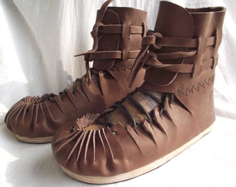 Hallstat leather shoes- hight