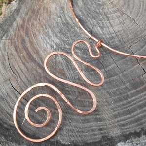 Goddess Spiral Necklace COPPER
