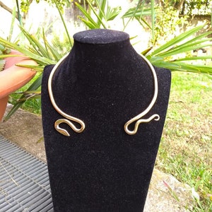 SNAKE TORQUE- Brass - Etsy
