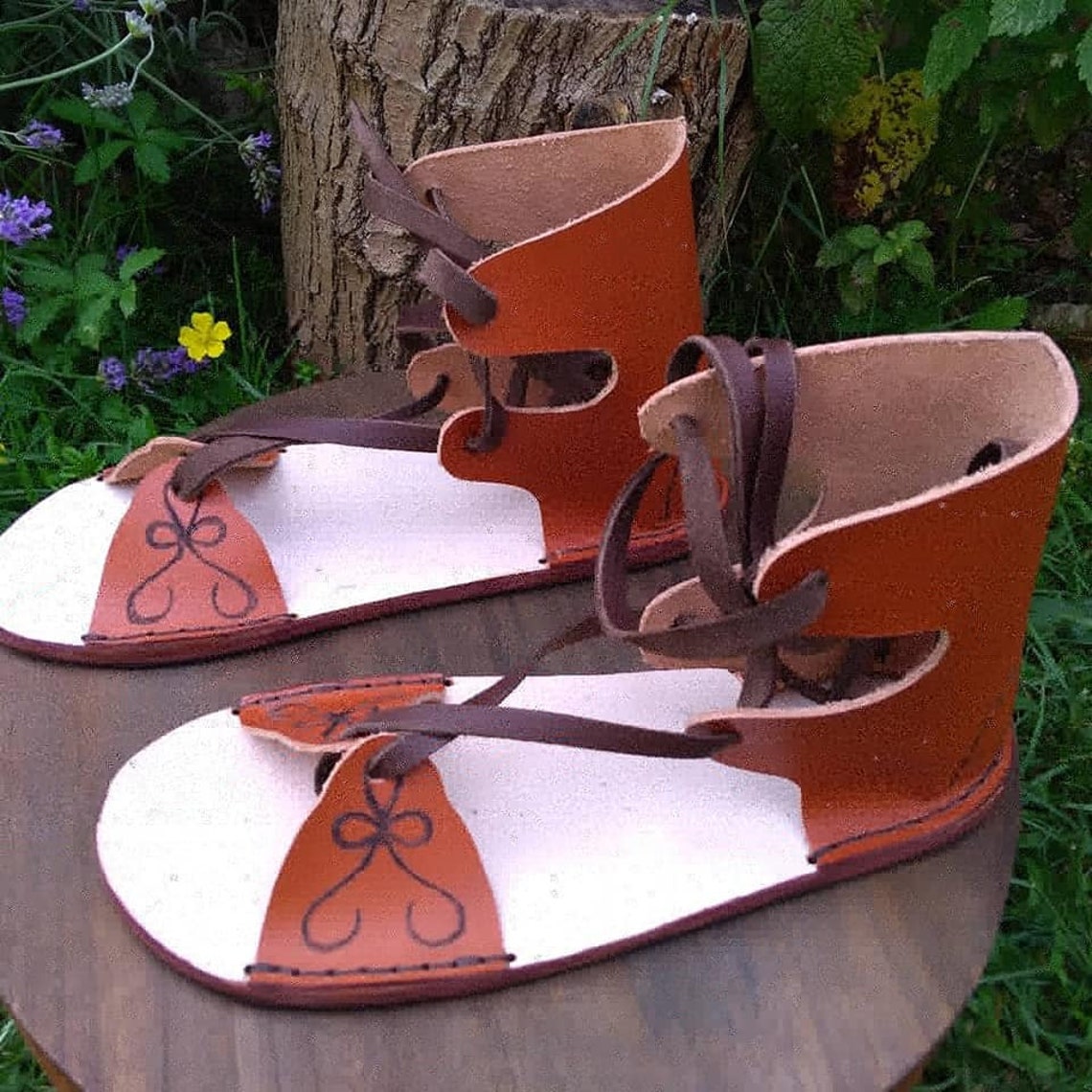 trendy leather sandals