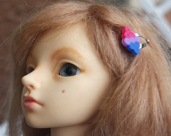 Pride Hairclip for BJD/Doll - Fuse Beads - Diamonds, 3 or 5 Colors - Made To Order