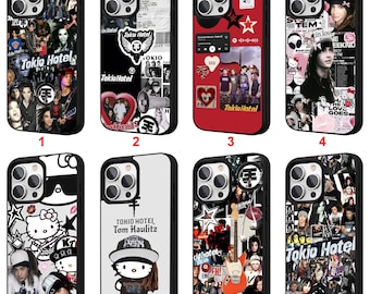 Funda para iPhone de Tokio Hotel para iPhone 11 12 13 14 15 16 17 Pro Max Plus Air / Funda personalizada para teléfono #E