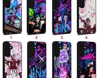 Funda Arcane Jinx Animation Series para Samsung Galaxy S22 S23 S24 S25 S26 Plus Ultra Note 10 20 Z Fold Flip Series Funda personalizada para teléfono #A